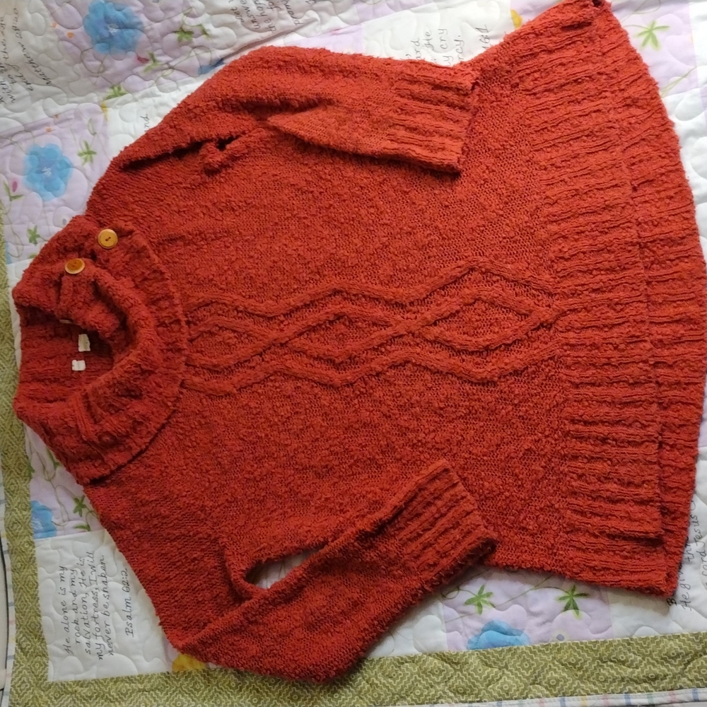 Anthropologie Moth pullover knubby knit cowl neck sweater
